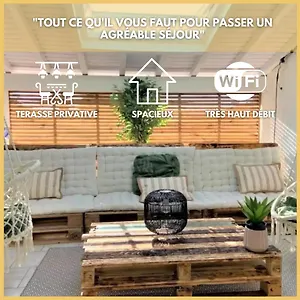 Le Paisiblement Votre 2 Ch, Terrasse, Clim, Park Appartement